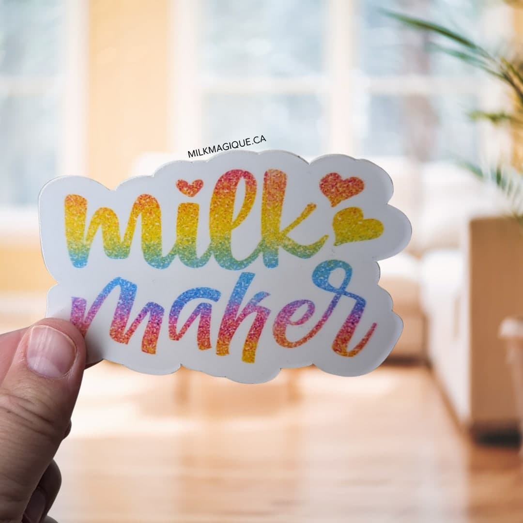 Milk Maker (rainbow sparkle) (4–5 in)
